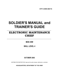 SOLDIER'S MANUAL and TRAINER'S GUIDE