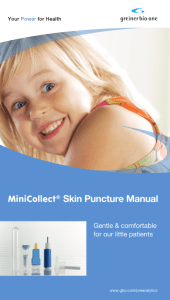 MiniCollect® Skin Puncture Manual - Greiner Bio-One