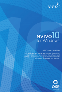 NVivo 10 - Getting Started Guide