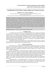 Classification Of Iris Plant Using Feedforward Neural Network