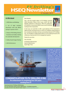 PVD's HSEQ Newsletter Quarter III 2013