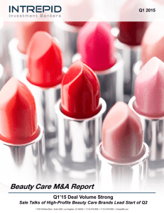 Beauty Care M&A Report - Intrepid Investment Bankers LLC