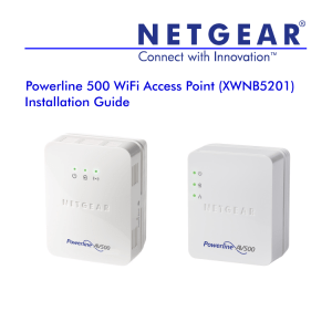 Powerline 500 WiFi Access Point (XWNB5201) Installation