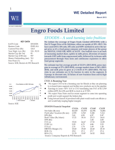 Engro Foods Limited - Investor Guide Pakistan