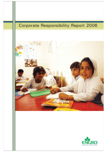 Sustainability Report 2006 - United Nations Global Compact