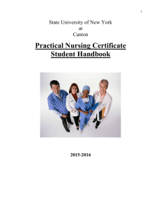 Practical Nursing Program Handbook