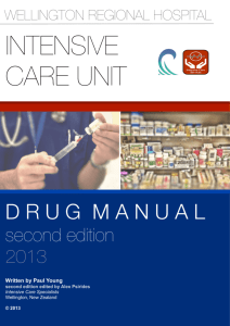 Wellington ICU Drug Manual v2015