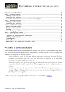 Properties of solutions