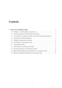 Chapter 1 Basics of Convolutional Coding.