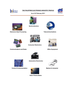 THE PHILIPPINE ELECTRONICS INDUSTRY PROFILE