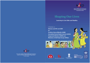 Shaping Our Lives A Booklet on Women and HIV and AIDS