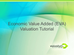 EVA Valuation tutorial