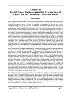 Growth Rates, Multiples, Weighted Average - edbodmer
