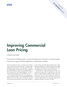 Improving Commercial Loan Pricing
