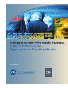 Business-to-Business Wire Transfer Payments