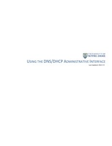 using the dns/dhcp administrative interface - OIT Help