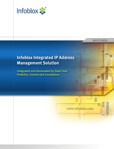 Infoblox Integrated IP Address Management Solution