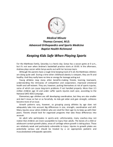 Keeping Kids Safe When Playing Sports
