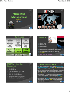 BICA November 2013 Fraud Slides