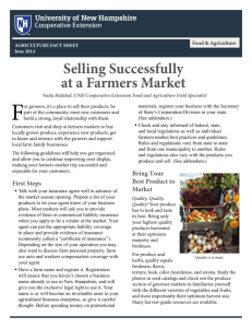 Selling Successfully at a Farmers Market