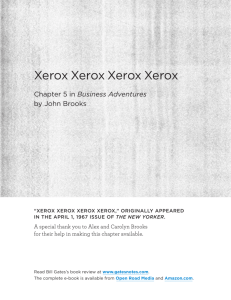 Xerox Xerox Xerox Xerox