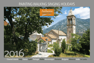 PAINTING WALKING SINGING HOLIDAYS