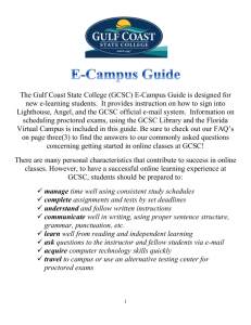(GCSC) E-Campus Guide is designed for new e