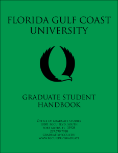 graduate assistantships - Florida Gulf Coast University