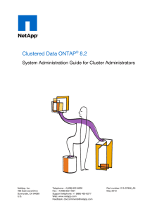 Clustered Data ONTAP 8.2 System Administration Guide