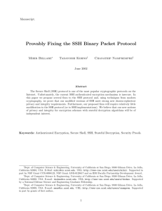 Provably Fixing the SSH Binary Packet Protocol