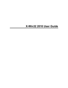 X-Win32 User Guide