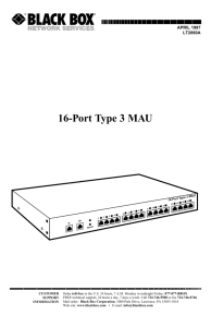 16-Port Type 3 MAU
