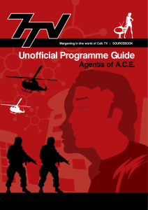Agents of ACE Programme Guide