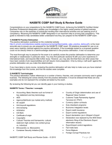 NASBITE CGBP Self Study & Review Guide