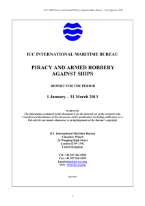 piracy and armed robbery against ships