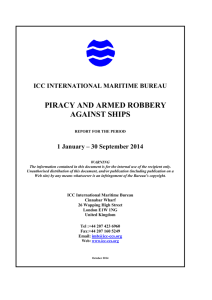 piracy and armed robbery against ships