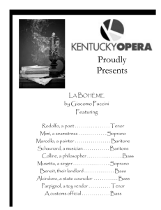 La Bohème - Kentucky Opera