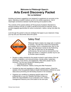 La bohème Arts Event Discovery Packet