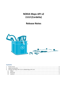 NOKIA Maps API v2 2.0.0 (Cordelia) Release Notes