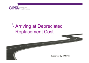 Arriving at Depreciated Replacement Cost