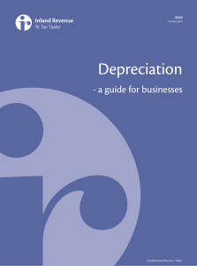 Depreciation - Inland Revenue