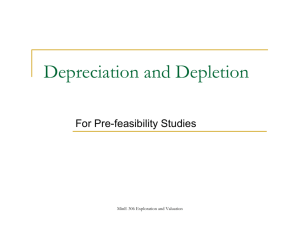 Depreciation and Depletion