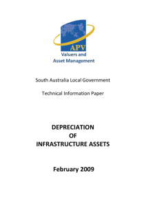 DEPRECIATION OF INFRASTRUCTURE ASSETS February 2009