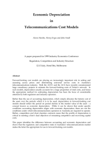 Economic Depreciation in Telecommunications Cost Models