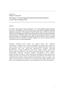 The Impact of Vertical Integration and Horizontal Diversification on