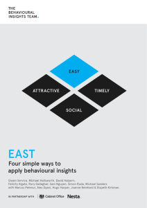 Four simple ways to apply behavioural insights