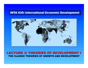 lecture 3: theories of development i