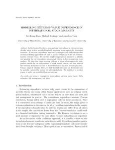 modelling extreme-value dependence in international stock markets