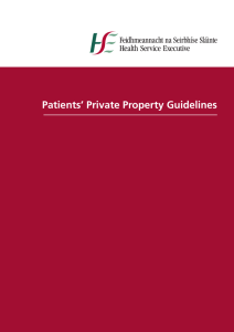 Patients' Private Property Guidelines