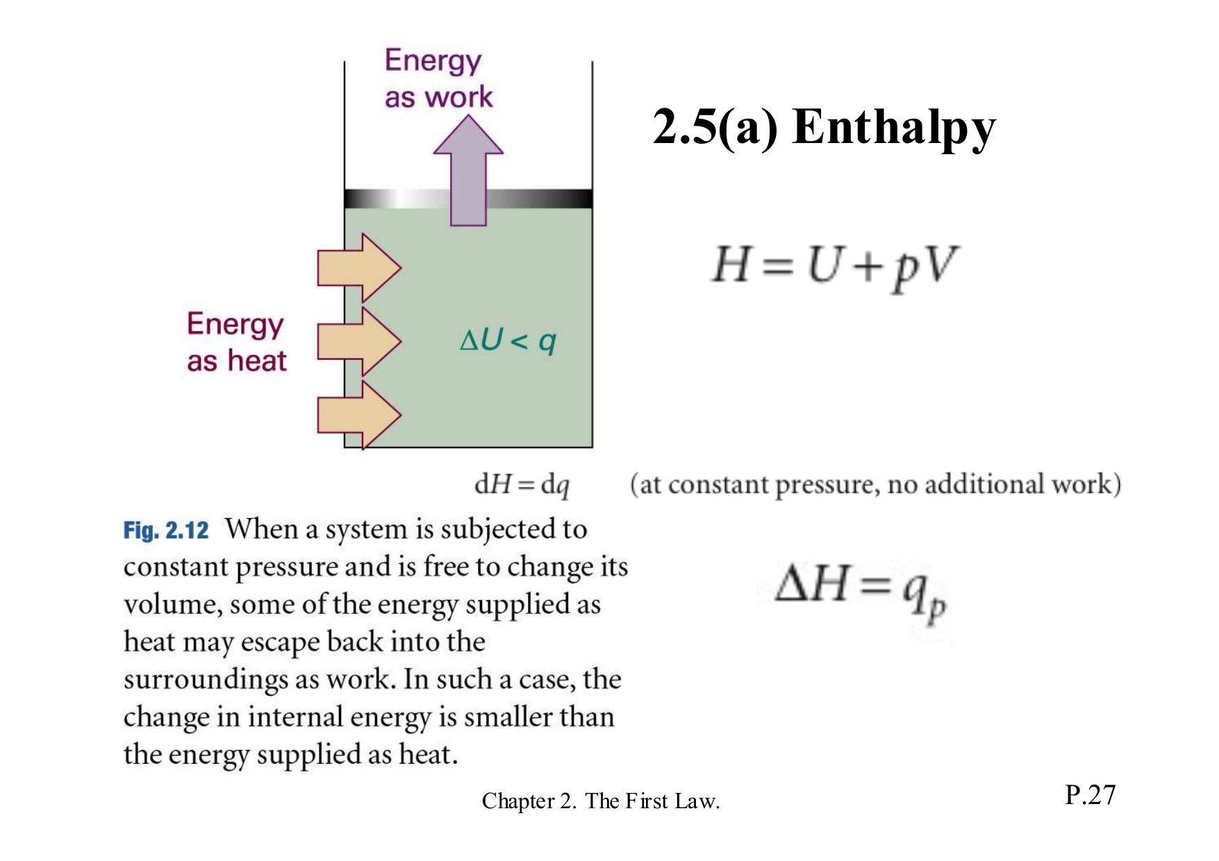 Enthalpy Equation Calorimetry